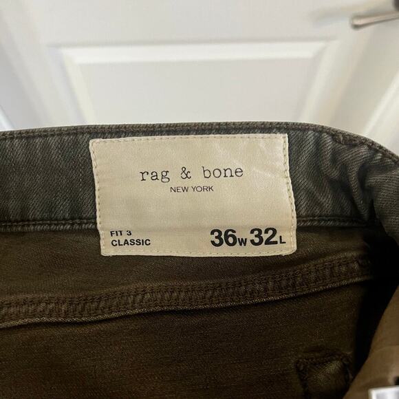 Men's Rag & Bone Fit 3 Classic Jeans Size 36x32 - Picture 3 of 4
